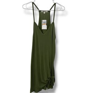 Mossimo Olive Green One-Piece Swim Dress